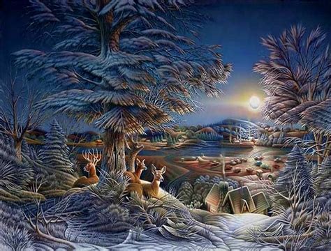 Woodland Christmas Forest Lovely Christmas Colors Bonito Deer