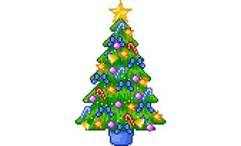 Christmas Pixel Art Background