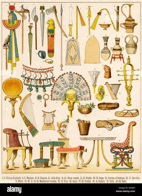 Ancient Egyptian Objects Stock Photo Alamy