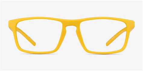first rectangle yellow glasses for men eyebuydirect