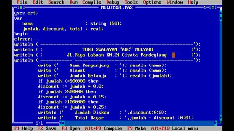 Contoh Program Pascal Sederhana Ilmu