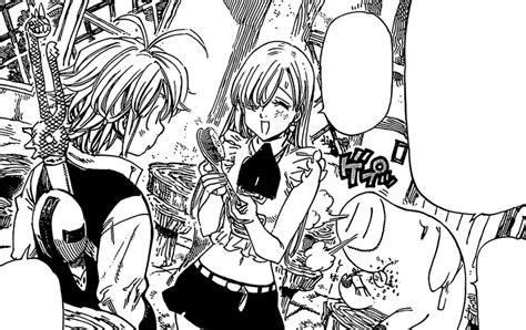 Image Elizabeth And Hawk Reporting To Meliodas About The Shopping