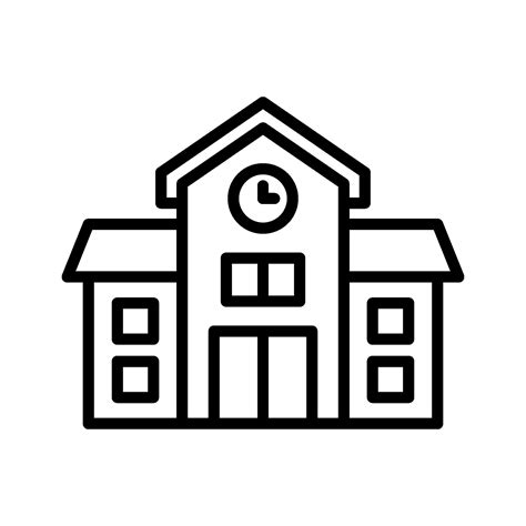 School Building Icon Vector Art Icons And Graphics For Free Download