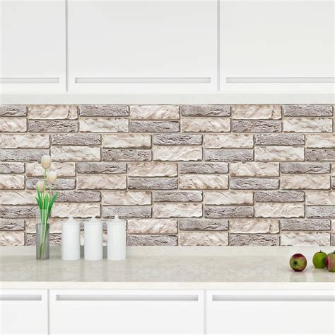 3d Stone Brick Textured Pvc Interior Wall Panels Kitchen Cladding Ebay