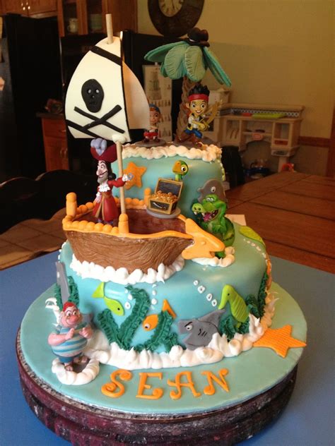 Send greetings by editing the happy birthday pirate image with name and photo. Learning To Fly Cakes and Pastries: Sean's Pirate Party!