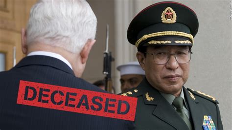 China Communist Party Sacks Top General For Corruption Cnn