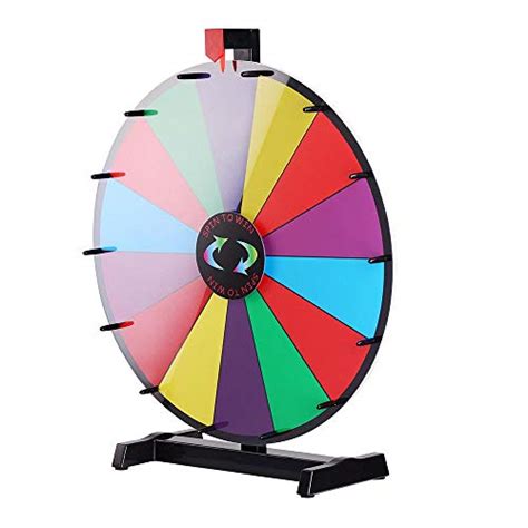 Winspin 24 Heavy Duty Spinning Prize Wheel Large 14 Slots Tabletop
