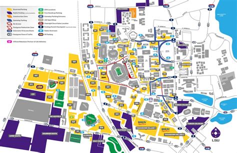 Texas Tech Football Parking Map Printable Maps