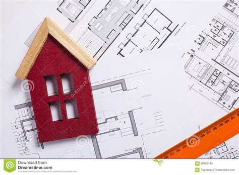 Architectural Blueprints Stock Photo Image Of Housing 68165146