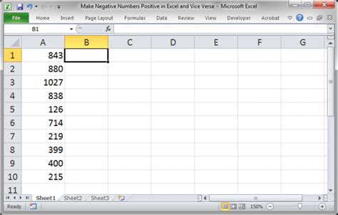 Make Negative Numbers Positive In Excel And Vice Versa