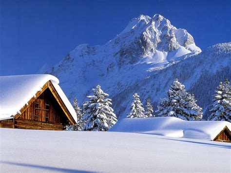 Mountain In Winter Cool Nature Wallpapers Amazing