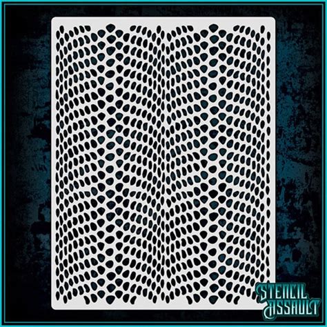 Snake Skin 1 Durable And Reusable Airbrush Stencil Etsy