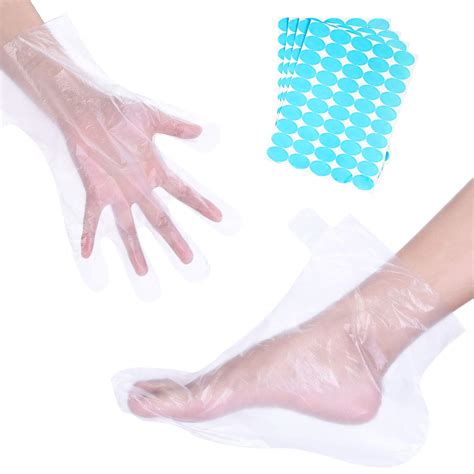 Plastic Clear Gloves Paraffin Bath Wax Therapy Bags Hand Foot Liners