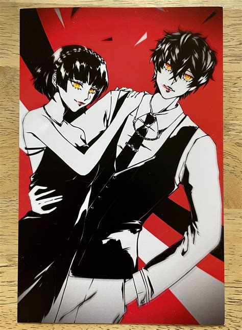 Persona 5 Makoto X Joker Shumako Print Etsyde