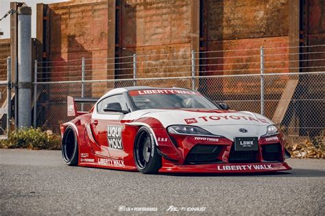 Liberty Walk Works Toyota Supra A90 Fitted With Fi Exhaust