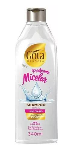 Gota Dourada Purificante Micelar Shampoo 340ml Parcelamento Sem Juros