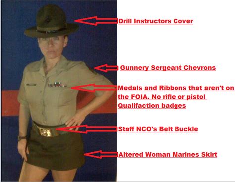 Lori Scroggins Phipps Us Marine Drill Instructor Gunnery Sergeant