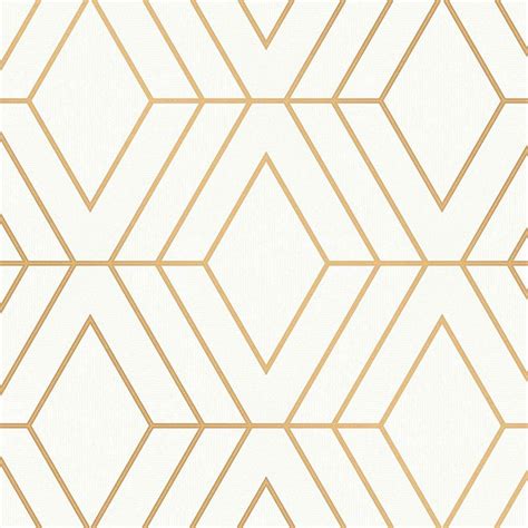 Wm42344 Geometric White Gold Glitter Wallpaper In 2020 Gold Geometric