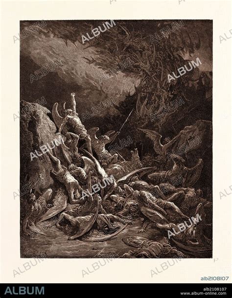 The Fall Of The Rebel Angels By Gustave Dore Dore 1832 1883