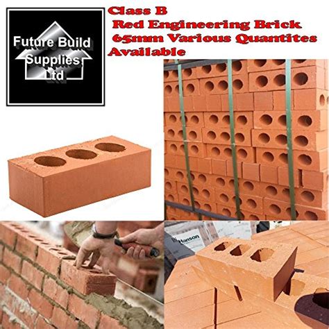 Perforated Class B Red Engineering Brick 65mm Length 215mm X Width