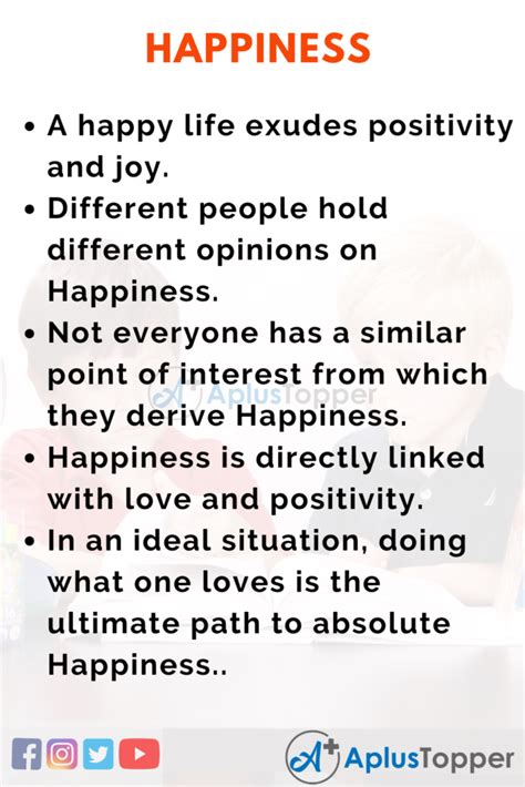 Happiness Essay Essay On Happiness For Students And Children In