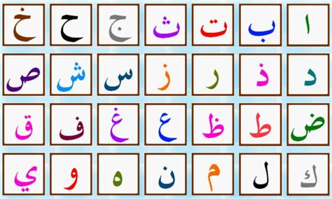prestige essaie palais l alphabet arabe a imprimer chéri quartier puéril