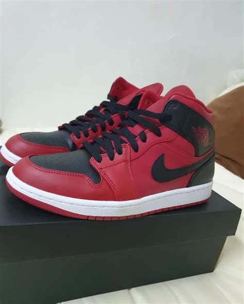 Air Jordan 1 Aj1 Gym Red Black Mens Fashion Footwear Sneakers On