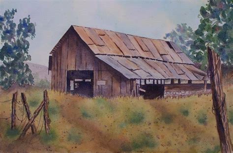 Watercolor barns watercolor video watercolor landscape paintings landscape drawings welcome to watercolor painting! Painters of Barns | Wild Grapes" watercolor - 8" X 10 ...