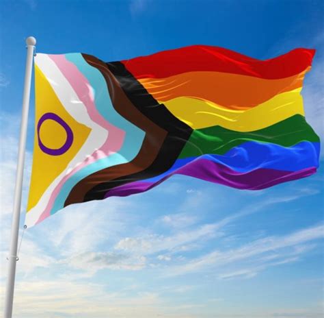 Regenboogvlag X Cm Lgbtq Rainbow Flag Intersex Voorwaarts Progress Vlag Bol Com