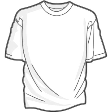 White T Shirt Vector Image Free Svg