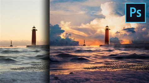 Add Clouds And Dramatic Colors To Landscapes In Photoshop Adobe Graphic Design Tutorials
