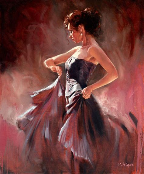 Mark Spain Tutt Art Dancer Painting Woman Painting Wall Art Painting