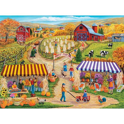 Terries Fall Festival 500 Piece Jigsaw Puzzle Bits And