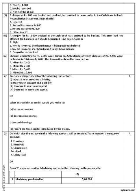 Class 11 Accountancy Mid Term Sample Paper 2023 Download Half Yearly