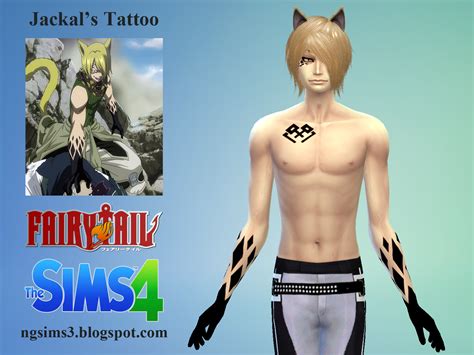 Ng Sims 3 Jackals Fantasy Tattoo Ts4 Tattoo