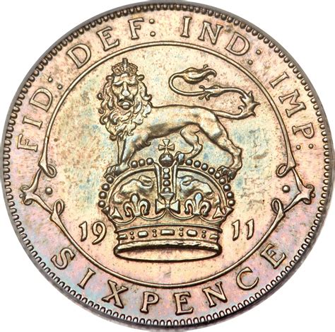 6 Pence George V 1st Coinage United Kingdom Numista