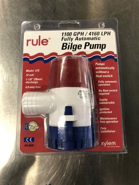 Rule 1100 GPH 4160 LPH Fully Automatic Bilge Pump