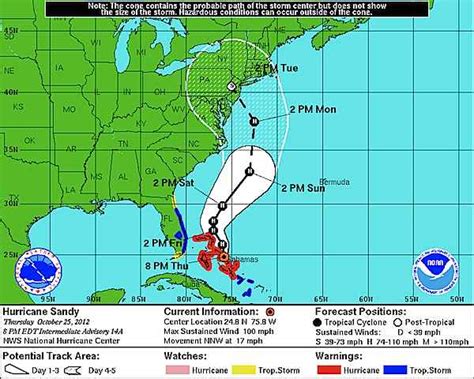 Hurricane Sandy On Track To Hit Us East Coast The9billion