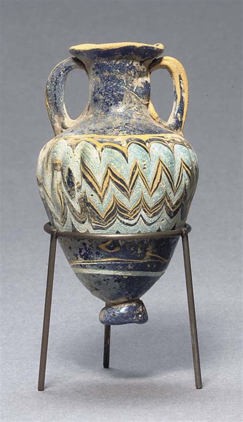 A Hellenistic Core Formed Glass Amphoriskos Circa 4th 3rd Century Bc