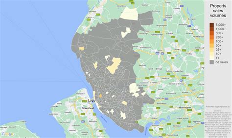 Liverpool Property Sales Volumes In Maps And Graphs