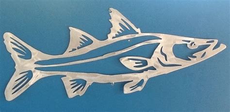 Metal Gamefish Artist Reveals Works Fish Wall Art Snook Metal Fish