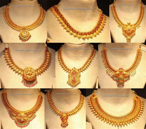 Gold Necklace Latest Indian Jewelry Jewellery Designs