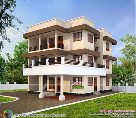 Minimalist Duplex House In 2240 Sq Ft Kerala Home Design And Floor