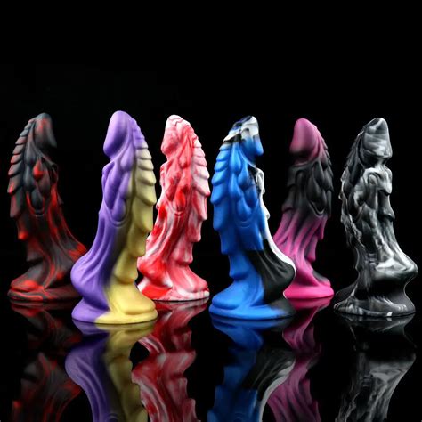 realistic penis liquid silicone mixed color huge dildo lesbians toys monster dragon dildo anal