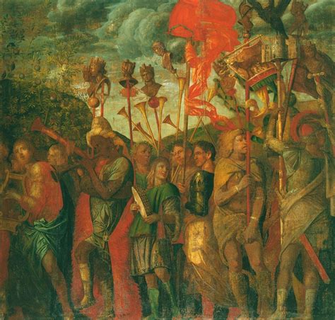 The Triumphs Of Caesar The Musicians Painting Andrea Mantegna Oil