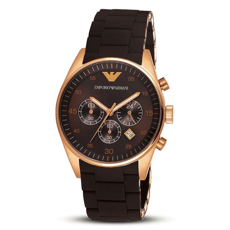 Emporio Armani Mens Ar5890 Brown Sport Chronograph Watch — Armani Watches