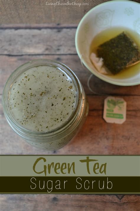 Homemade Green Tea Sugar Scrub