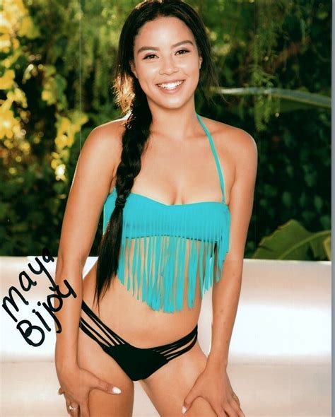 Maya Bijou Sexy In A Bikini Adult Model Signed 8x10 Photo Coa Proof 207 Ebay