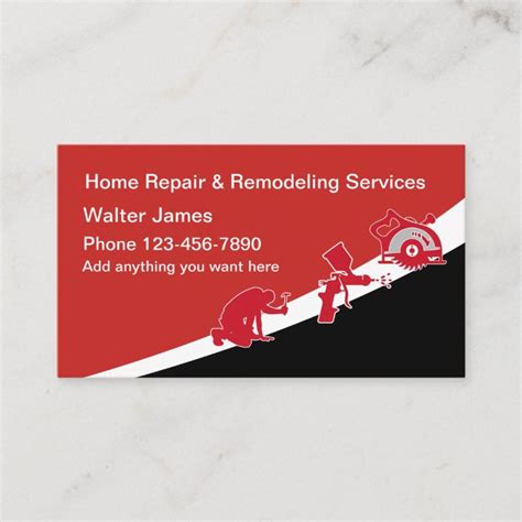 Home Repair And Maintenance Business Card Zazzle