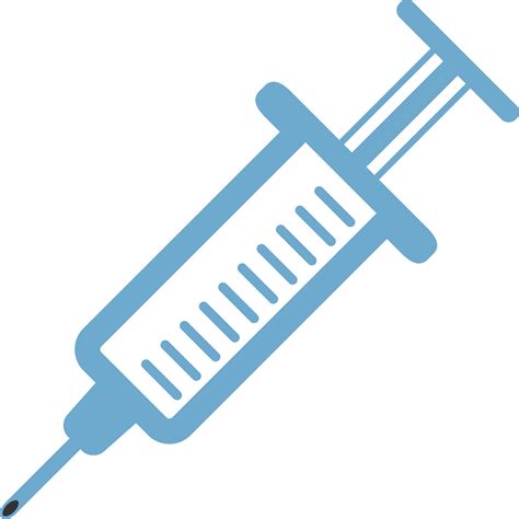 Syringe Injection Cartoon Blue Syringe Png Download 20822083